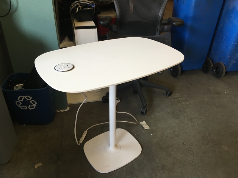White breakout tables