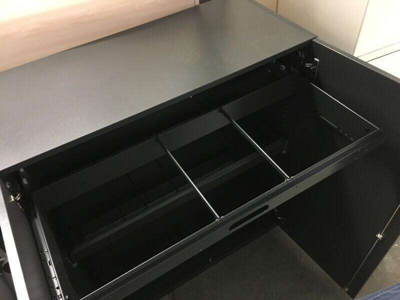 1160mm high graphite filing cupboard