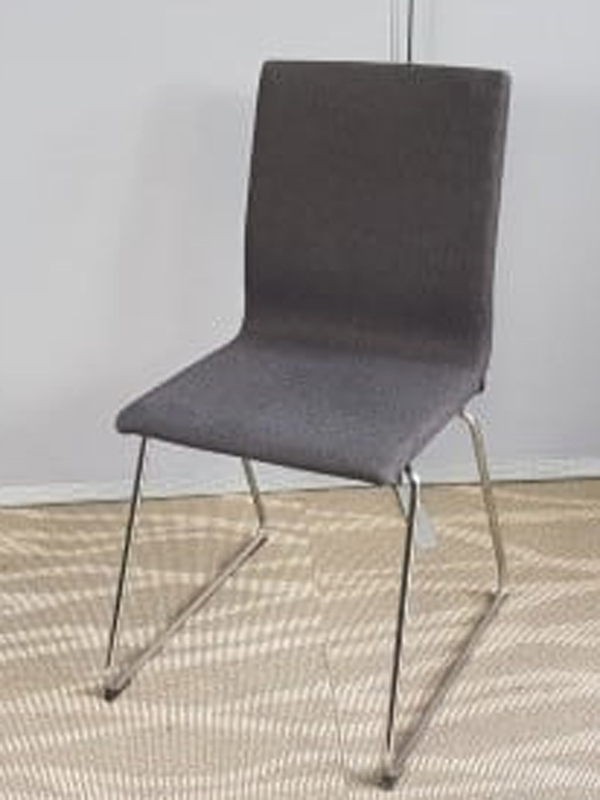 Grey stacking meeting chairs