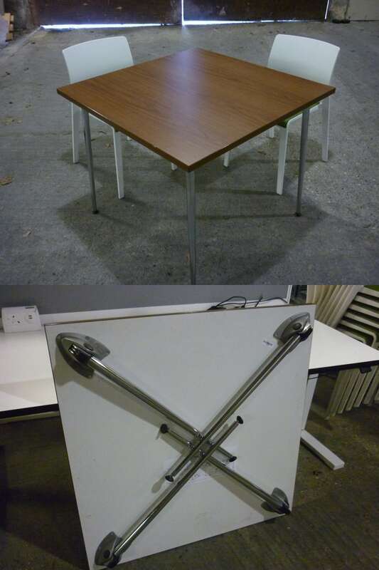 Kusch and Co 900mm square folding leg tables