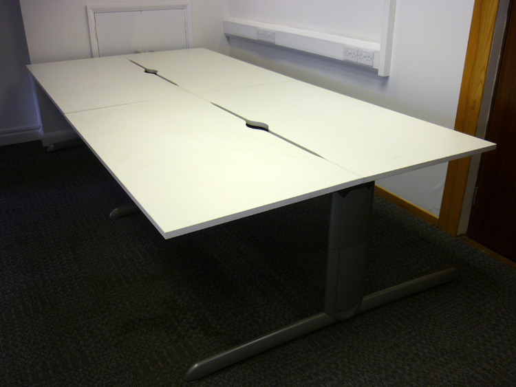 White bench desking From 