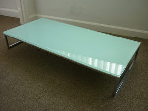 1400x660mm glass low coffee table