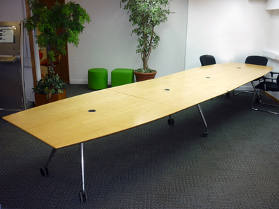 5000 x 1200mm Konig  Neurath folding boardroom table