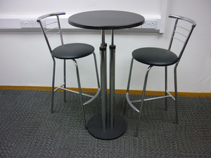 Poseur table and stool set