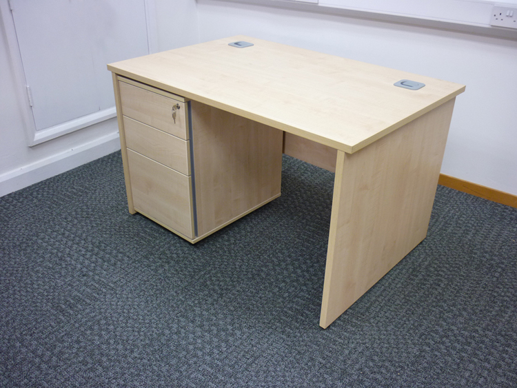 maple rectangular desk