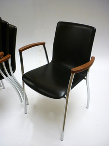 stackable leather chairs