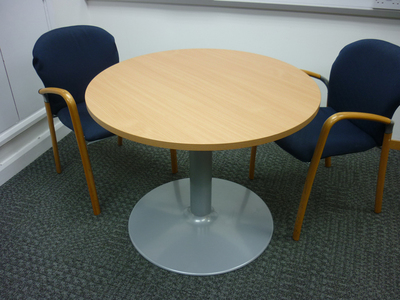 900mm diameter beech circular table
