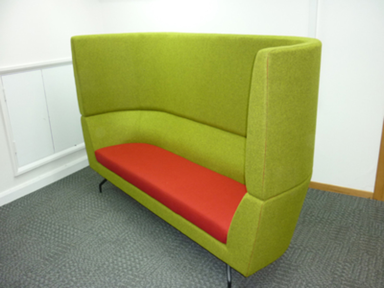 Orangebox CWTCH lime green/red acoustic sofa  (CE)