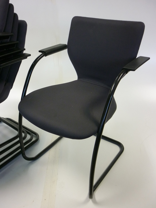 Grey Orangebox X10 stackable meeting chairs