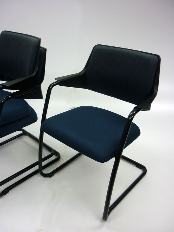 Gisberger blue  grey stacking chairs