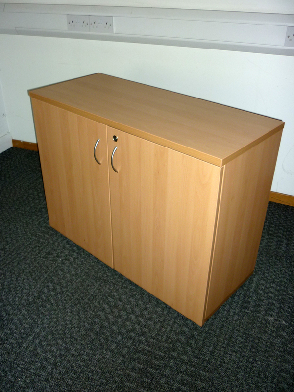 desk high beech cupboard
