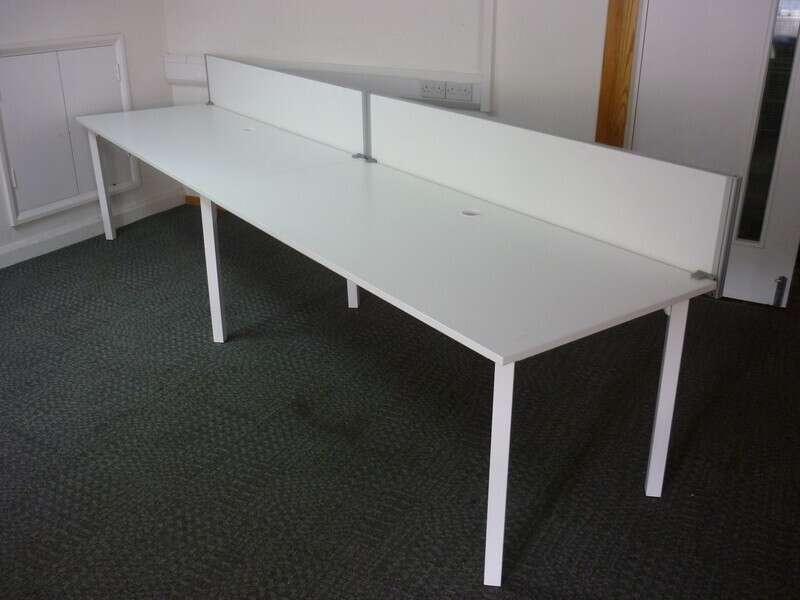 Kinnarps 1800x800mm white desks