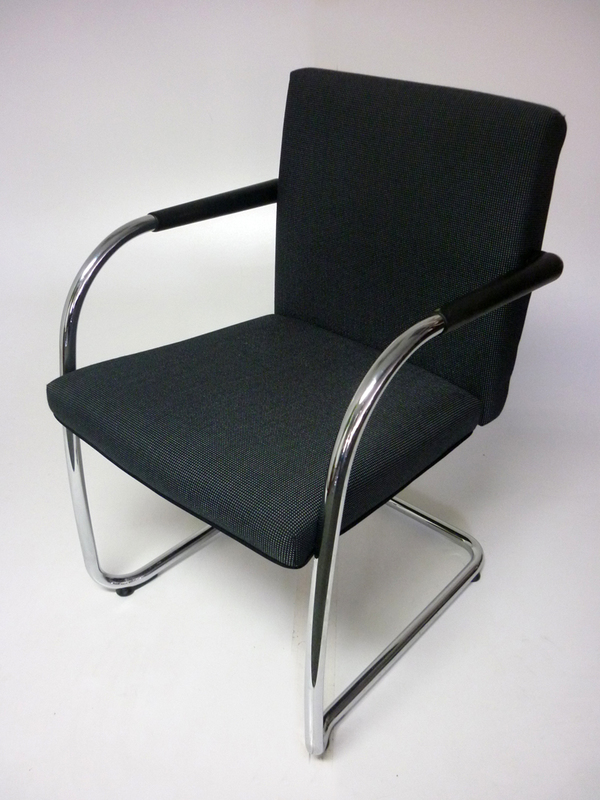 Vitra Visasoft grey fabric meeting chairs