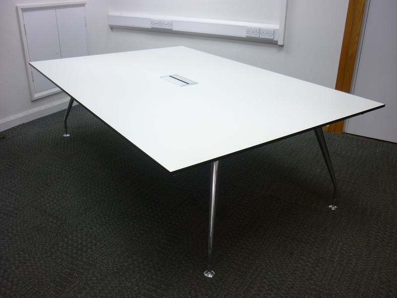 2400x1600mm Techo white conference table