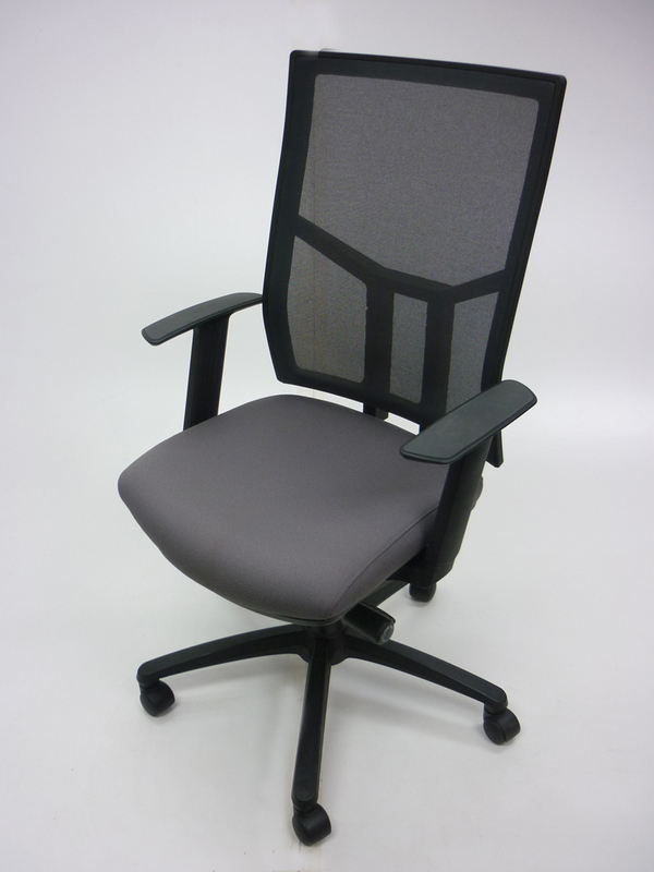 OCEE Design Airo greyblack mesh task chair