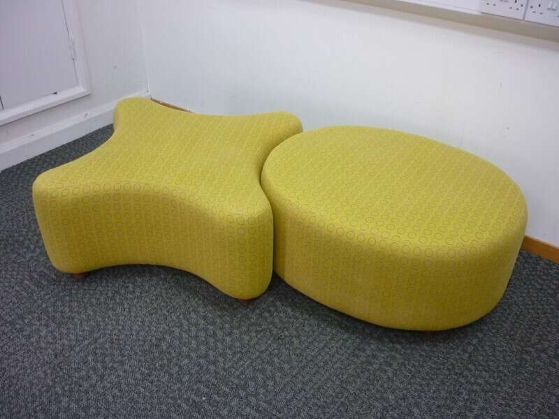 Hitch Mylius blue and yellow OXO seating