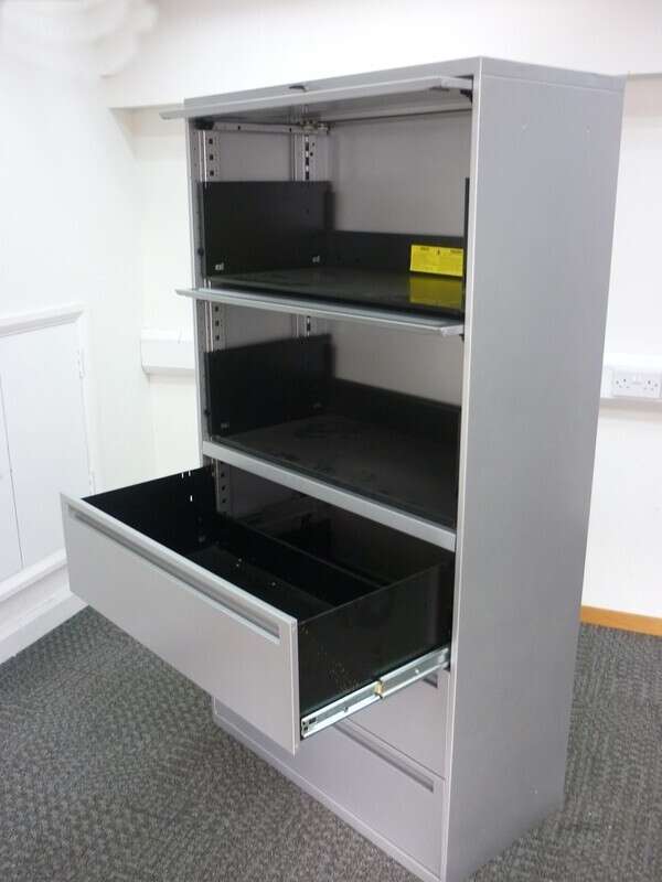 Office Speciality 1750mm high silver combi unit