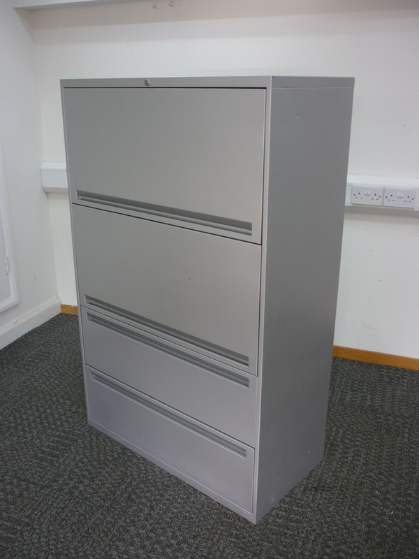 Office Speciality 1440mm high silver combi unit