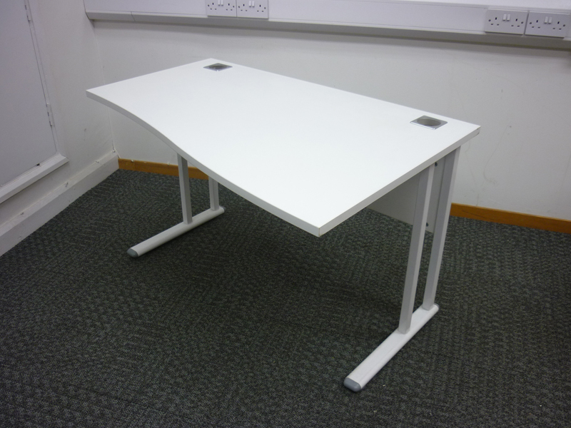 1200x 800600mm white compact wave desks