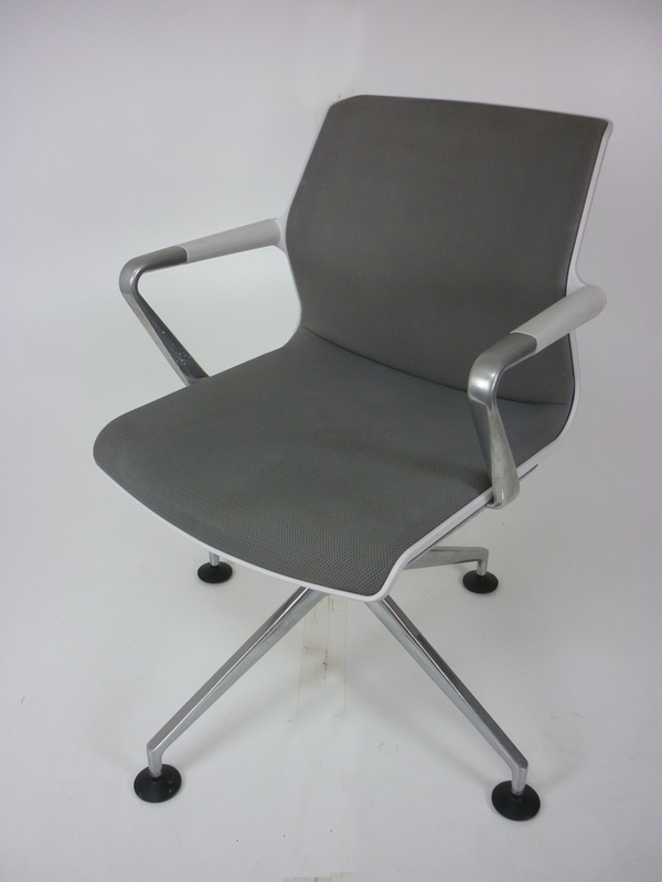 Vitra Unix grey conference chairs