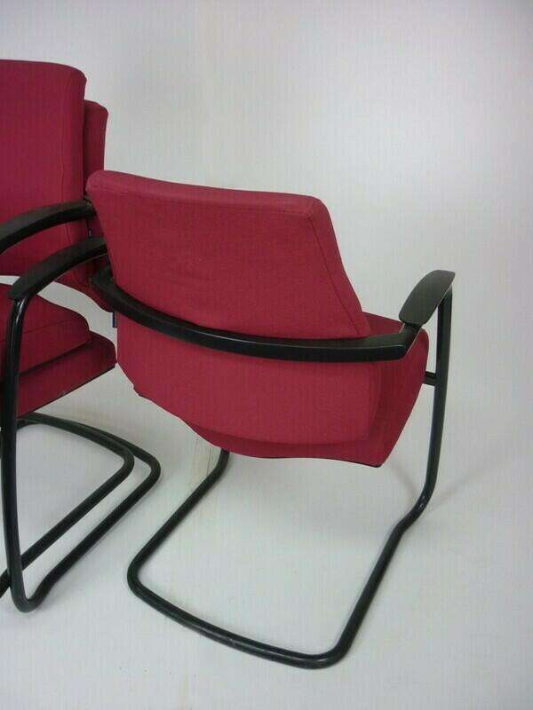 BMA Axia Visit stacking burgundy meeting chairs