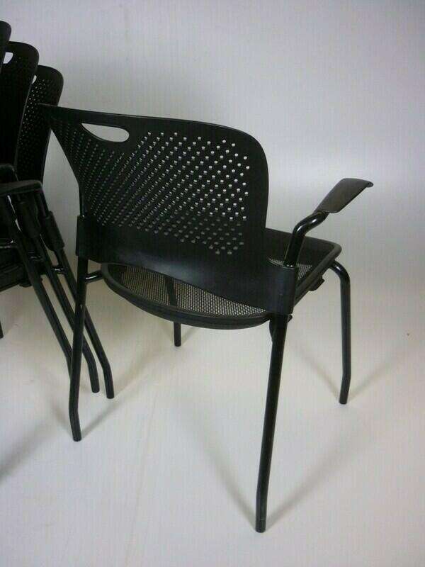 Herman Miller Caper black stacking chair
