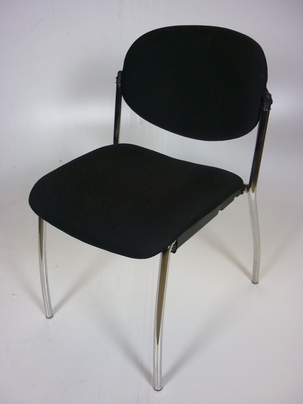 Systems Seating International black stacking chairs