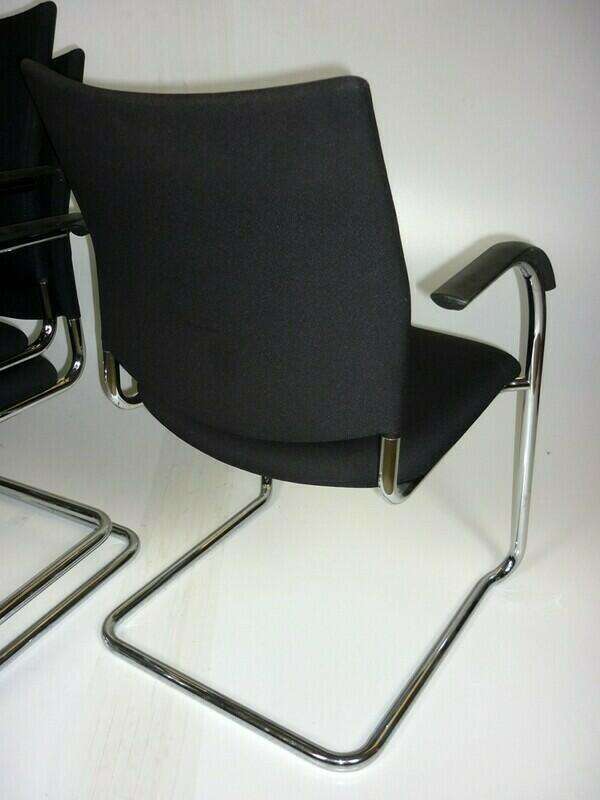 Kusch & Co black stacking chairs