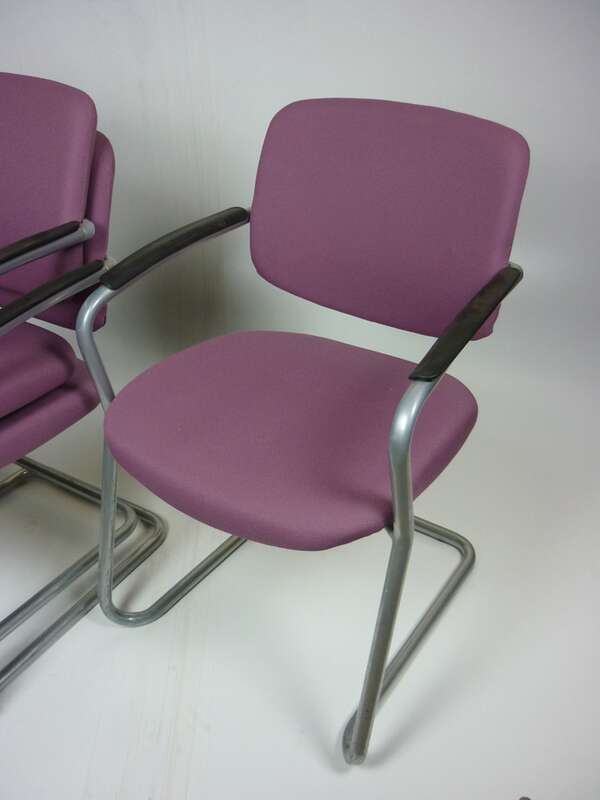 Connection light purple stacking chairs