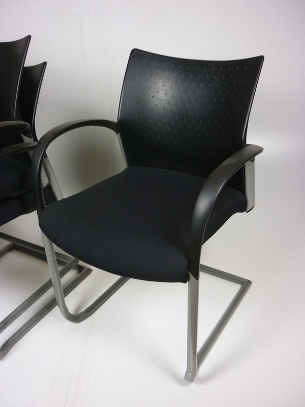 Senator Trillipse black plastic back stacking chairs