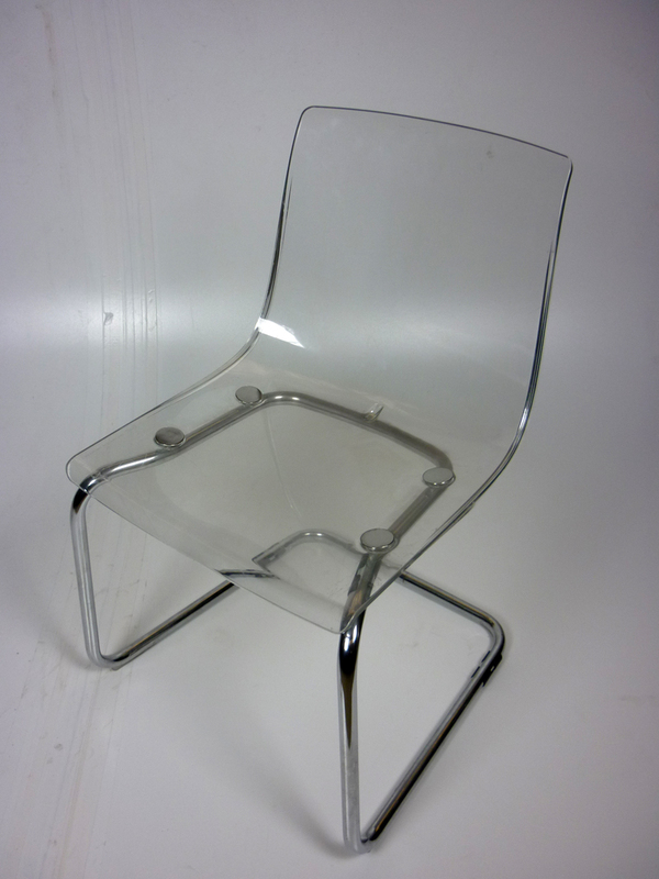 Clear perspex cafe chairs