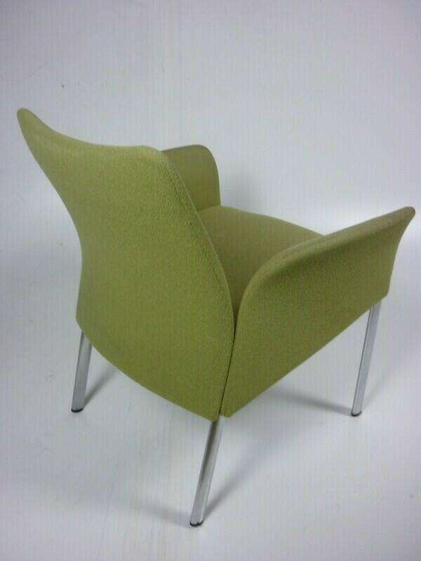 Light green 4 leg armchair