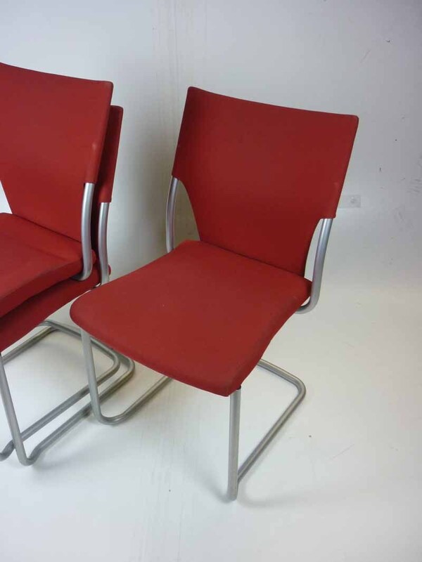 Red Brunner stacking chairs