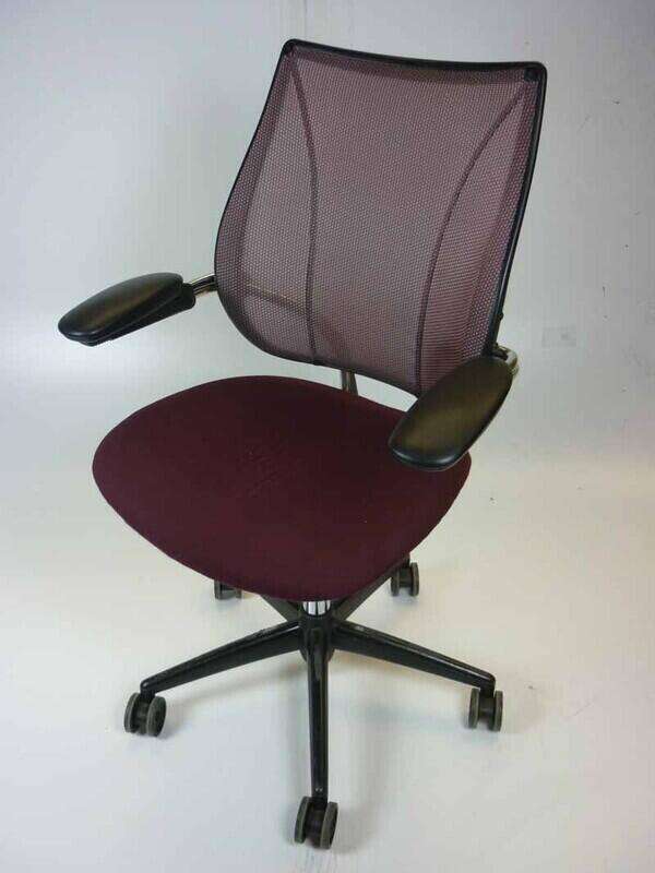 Humanscale Liberty mesh back task chair in chocolate brown