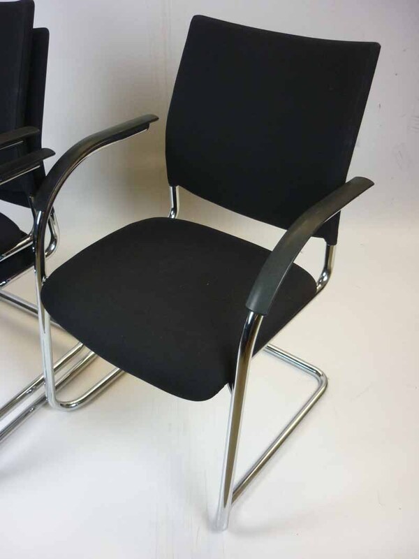 Black Kusch and Co stacking chairs