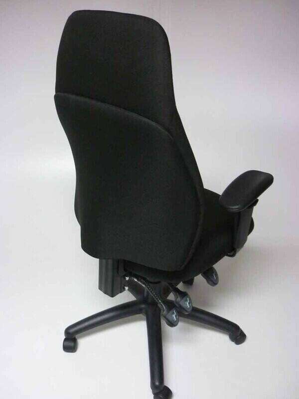 Black 3 lever high back operator chairs