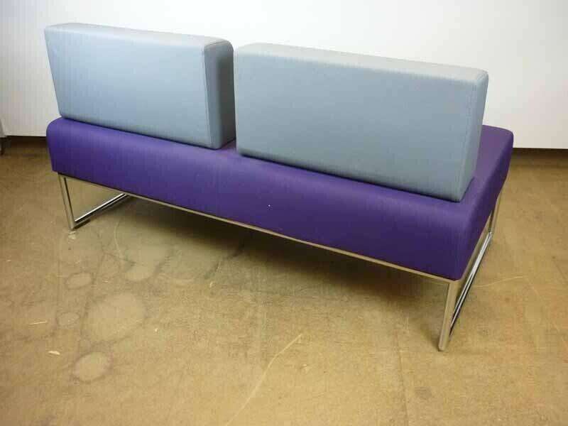 Allermuir Pause 2 seater purple/grey sofa