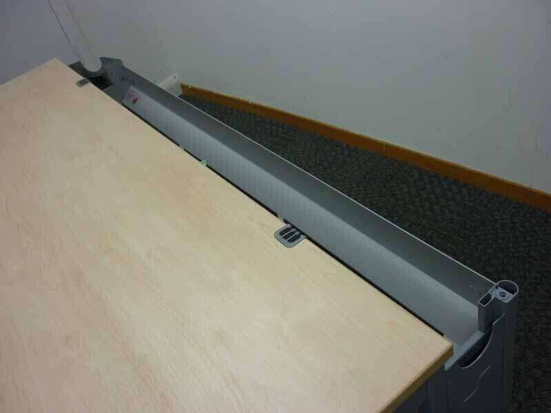 Eurotek 1600x1200mm maple desk & pedestal