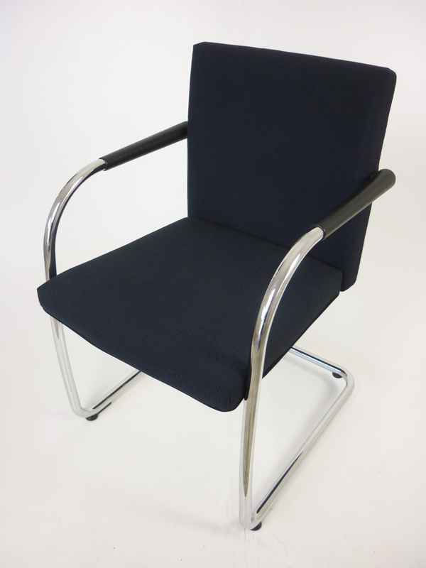 Vitra Visasoft blue/grey fabric meeting chair