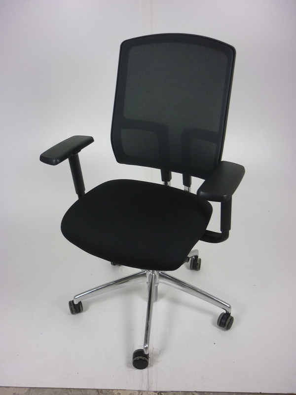 Black mesh back Boss Design Felix chairs
