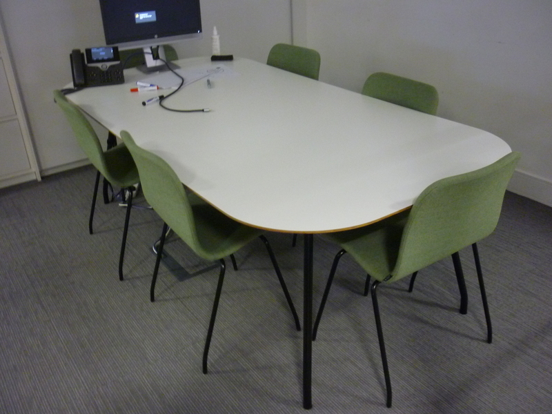 2200mm white meeting table