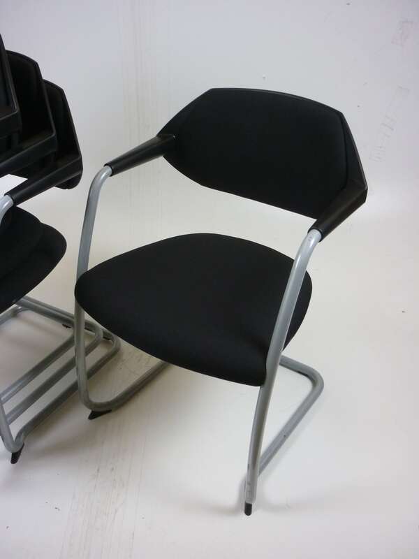 Black Boss Design Flex stacking chairs