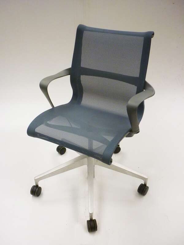 Berry Blue Herman Miller Setu chairs