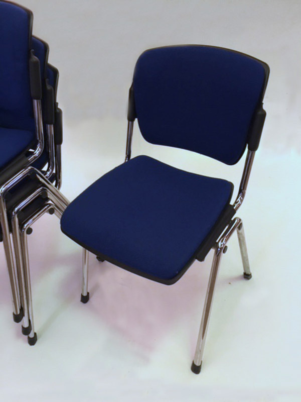 Blue Torasen Maximus stacking chairs