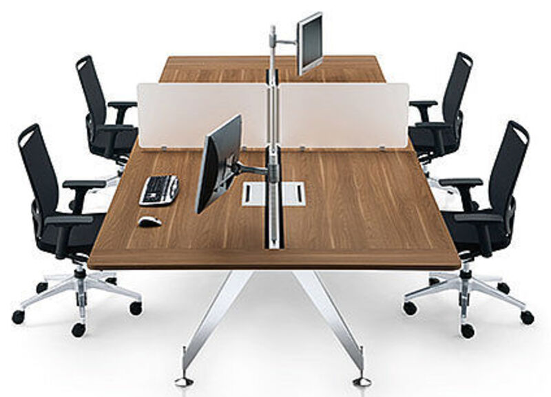 Sedus Invitation 1600x800mm walnut bench desks