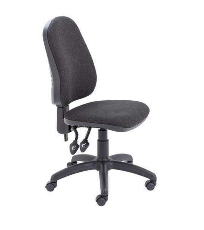 Grey Fabric Operator Chair