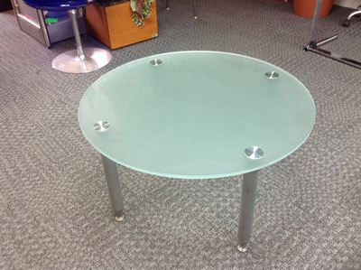 circular glass coffee table CE