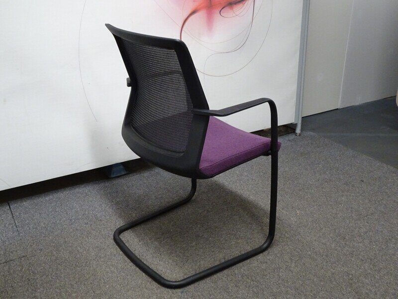 Orangebox Workday Meeting Chair in Purple & Black