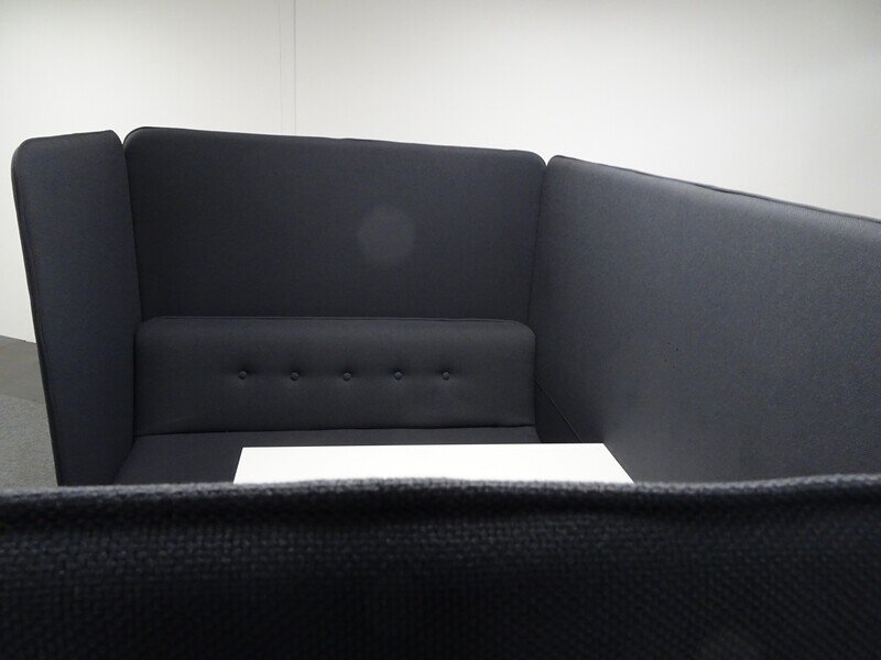 Konig + Neurath 6 Seater Booth in Dark Grey