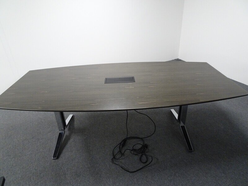 2400w mm Dark Walnut Meeting Table